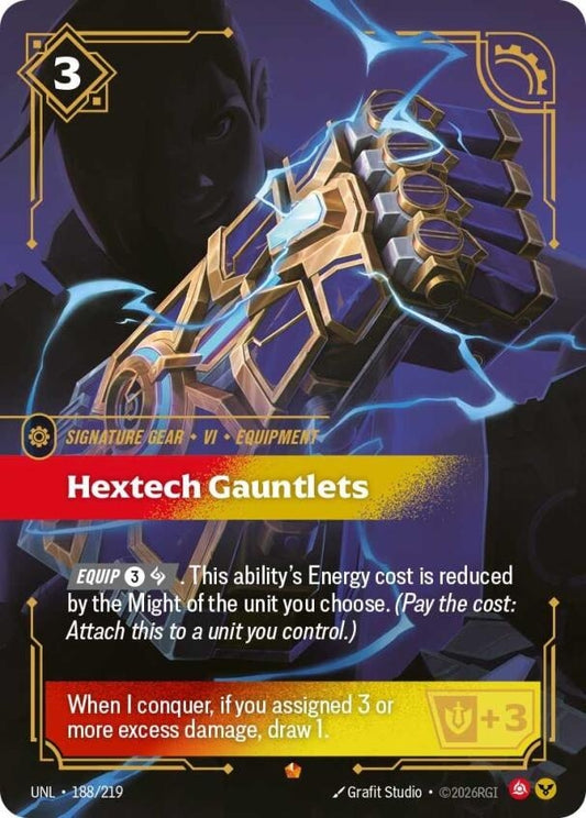 Image for Hextech Gauntlets (188/219) (Unleashed) (UNL) - Riftbound: League of Legends Trading Card Game