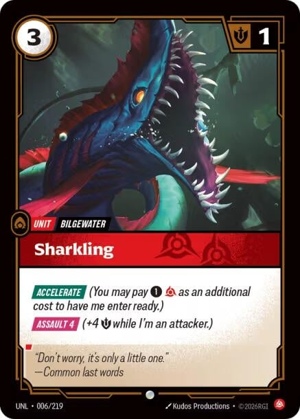 Image for Sharkling (006/219) (Unleashed) (UNL) - Riftbound: League of Legends Trading Card Game