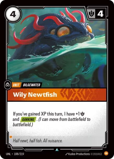 Image for Wily Newtfish (108/219) (Unleashed) (UNL) - Riftbound: League of Legends Trading Card Game