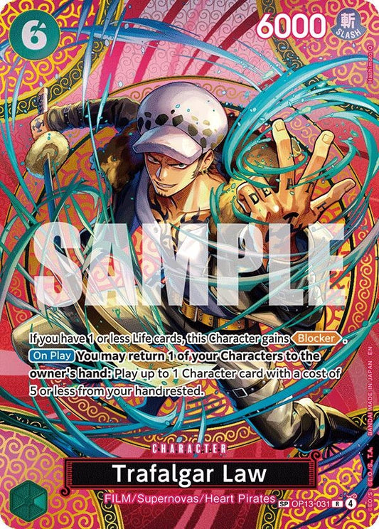 Image for Trafalgar Law (SP) (OP13-031) (Adventure on Kami's Island) - One Piece Card Game