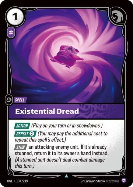 Image for Existential Dread (134/219) (Unleashed) (UNL) - Riftbound: League of Legends Trading Card Game