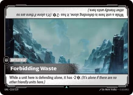 Image for Forbidding Waste (210/219) (Unleashed) (UNL) - Riftbound: League of Legends Trading Card Game