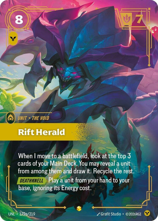 Image for Rift Herald (Alternate Art) (179a/219) (Unleashed) (UNL) - Riftbound: League of Legends Trading Card Game