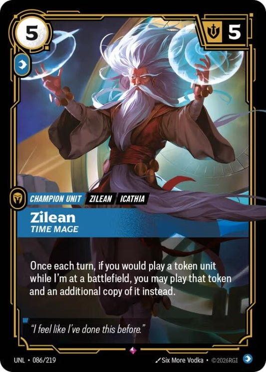Image for Zilean - Time Mage (086/219) (Unleashed) (UNL) - Riftbound: League of Legends Trading Card Game