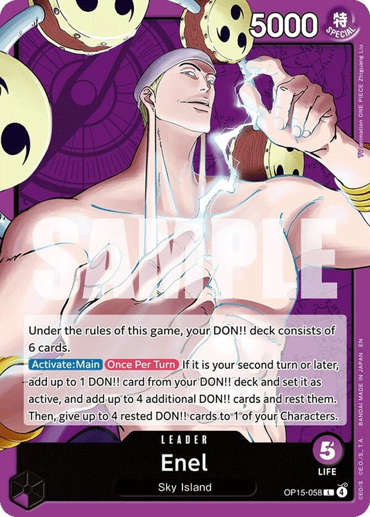 Image for Enel (OP15-058) (OP15-058) (Adventure on Kami's Island) - One Piece Card Game