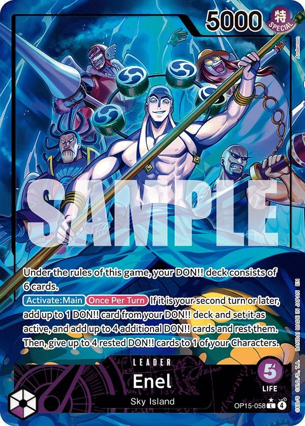 Image for Enel (OP15-058) (Alternate Art) (OP15-058) (Adventure on Kami's Island) - One Piece Card Game