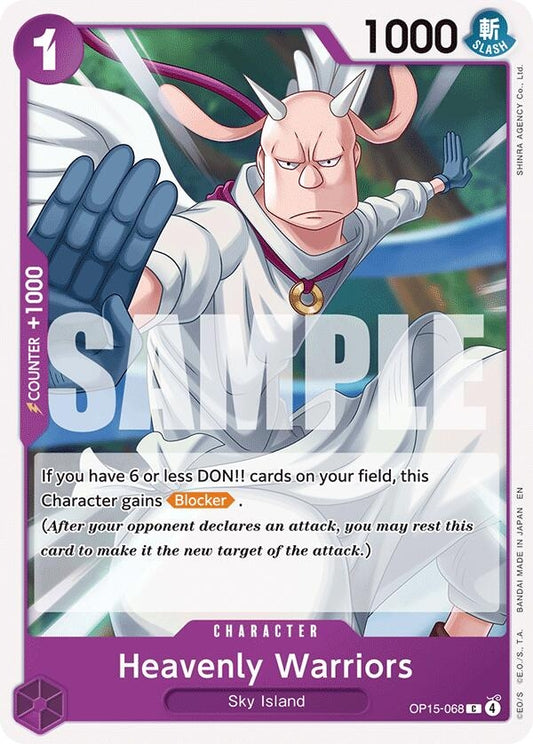 Image for Heavenly Warriors (OP15-068) (Adventure on Kami's Island) - One Piece Card Game