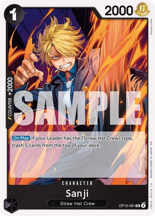 Image for Sanji (OP15-081) (OP15-081) (Adventure on Kami's Island) - One Piece Card Game