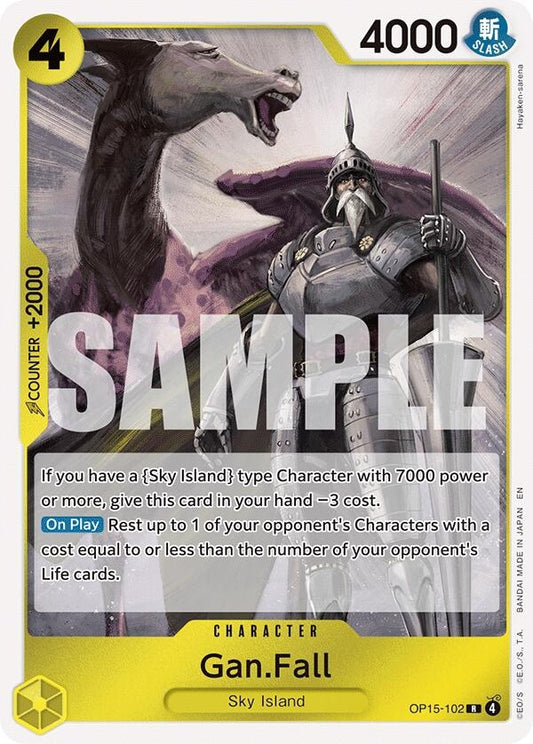 Image for Gan.Fall (OP15-102) (Adventure on Kami's Island) - One Piece Card Game