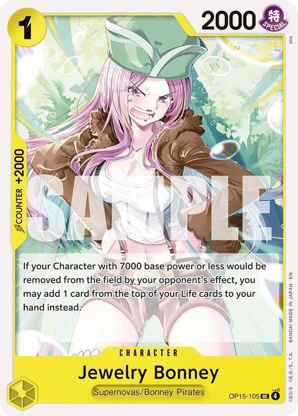 Image for Jewelry Bonney (OP15-105) (OP15-105) (Adventure on Kami's Island) - One Piece Card Game