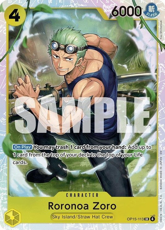 Image for Roronoa Zoro (OP15-113) (OP15-113) (Adventure on Kami's Island) - One Piece Card Game