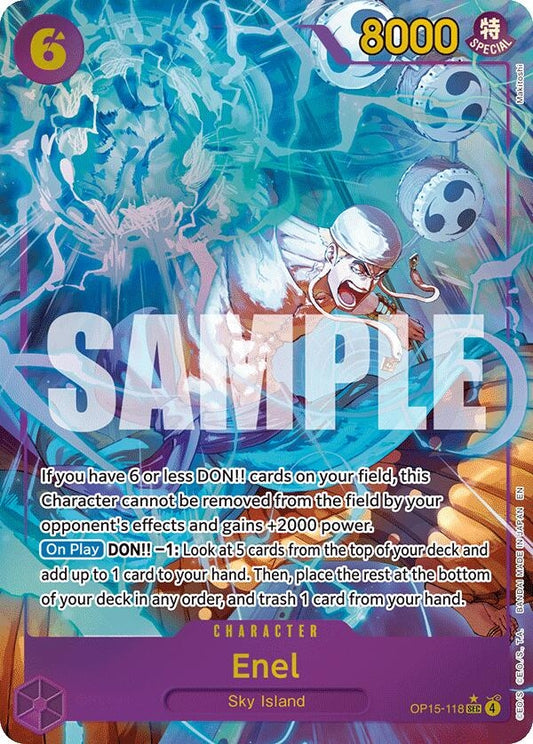 Image for Enel (OP15-118) (Alternate Art) (OP15-118) (Adventure on Kami's Island) - One Piece Card Game