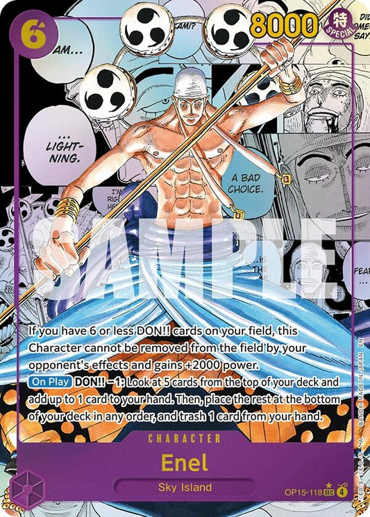 Image for Enel (OP15-118) (Manga) (OP15-118) (Adventure on Kami's Island) - One Piece Card Game