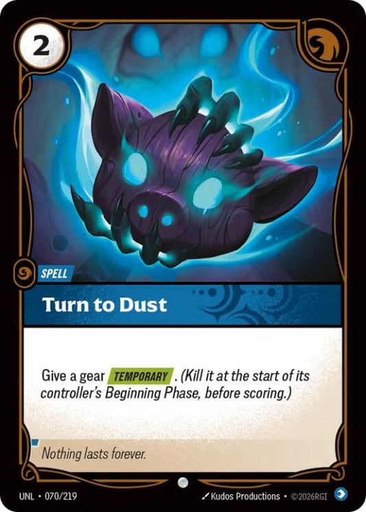 Image for Turn to Dust (070/219) (Unleashed) (UNL) - Riftbound: League of Legends Trading Card Game