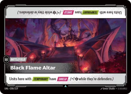 Image for Black Flame Altar (208/219) (Unleashed) (UNL) - Riftbound: League of Legends Trading Card Game