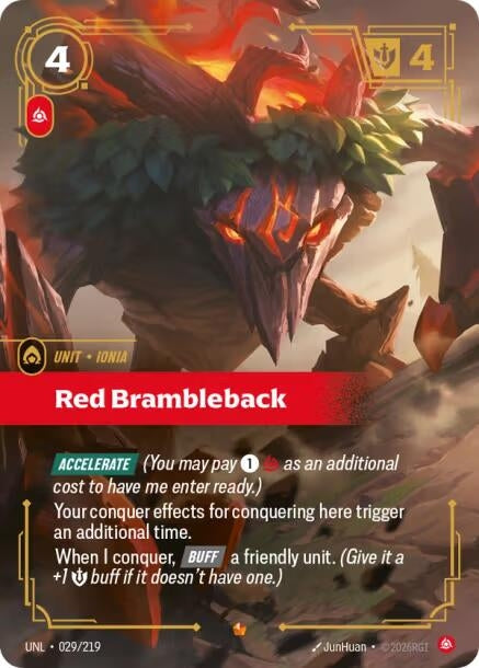 Image for Red Brambleback (029/219) (Unleashed) (UNL) - Riftbound: League of Legends Trading Card Game
