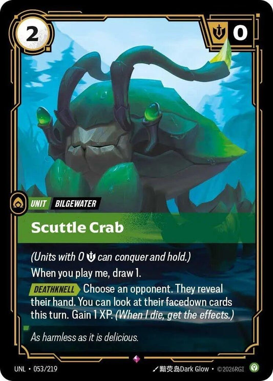 Image for Scuttle Crab (053/219) (Unleashed) (UNL) - Riftbound: League of Legends Trading Card Game
