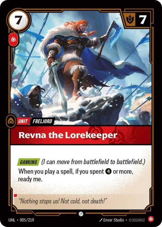 Image for Revna the Lorekeeper (005/219) (Unleashed) (UNL) - Riftbound: League of Legends Trading Card Game