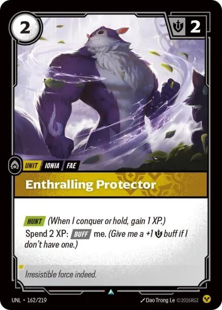 Image for Enthralling Protector (162/219) (Unleashed) (UNL) - Riftbound: League of Legends Trading Card Game