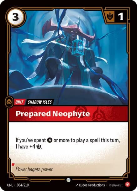 Image for Prepared Neophyte (004/219) (Unleashed) (UNL) - Riftbound: League of Legends Trading Card Game