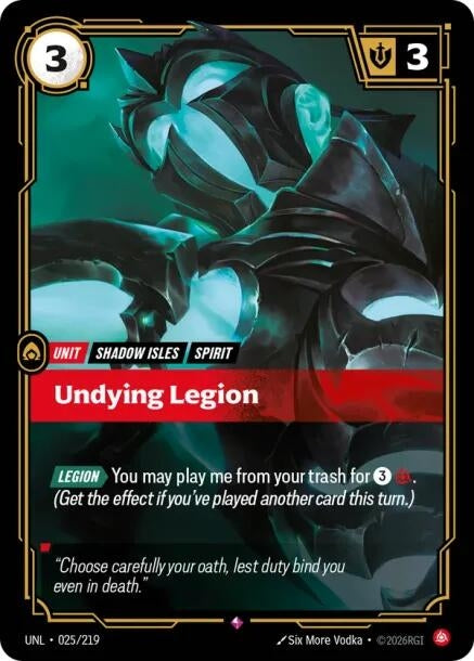 Image for Undying Legion (025/219) (Unleashed) (UNL) - Riftbound: League of Legends Trading Card Game