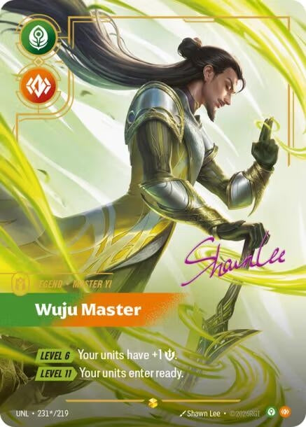 Image for Master Yi - Wuju Master (Signature) (231*/219) (Unleashed) (UNL) - Riftbound: League of Legends Trading Card Game