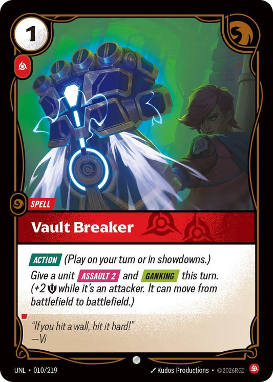 Image for Vault Breaker (010/219) (Unleashed) (UNL) - Riftbound: League of Legends Trading Card Game
