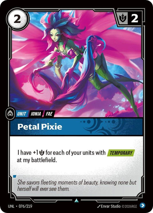 Image for Petal Pixie (076/219) (Unleashed) (UNL) - Riftbound: League of Legends Trading Card Game