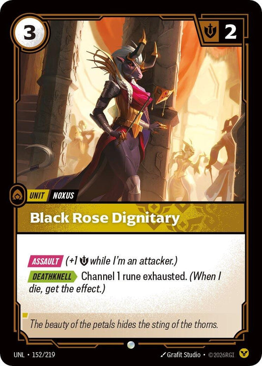 Image for Black Rose Dignitary (152/219) (Unleashed) (UNL) - Riftbound: League of Legends Trading Card Game