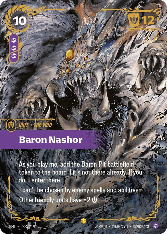 Image for Baron Nashor (Ultimate) (238/219) (Unleashed) (UNL) - Riftbound: League of Legends Trading Card Game