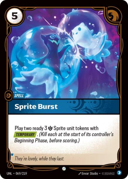 Image for Sprite Burst (069/219) (Unleashed) (UNL) - Riftbound: League of Legends Trading Card Game