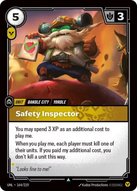 Image for Safety Inspector (164/219) (Unleashed) (UNL) - Riftbound: League of Legends Trading Card Game