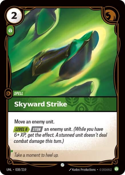 Image for Skyward Strike (038/219) (Unleashed) (UNL) - Riftbound: League of Legends Trading Card Game