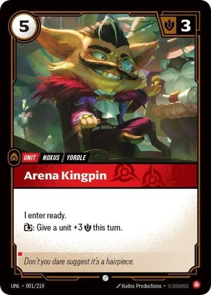 Image for Arena Kingpin (001/219) (Unleashed) (UNL) - Riftbound: League of Legends Trading Card Game