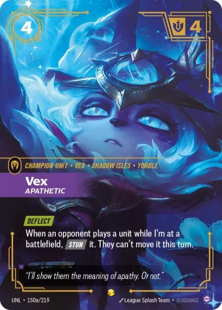 Image for Vex - Apathetic (Alternate Art) (150a/219) (Unleashed) (UNL) - Riftbound: League of Legends Trading Card Game
