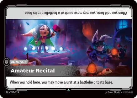 Image for Amateur Recital (207/219) (Unleashed) (UNL) - Riftbound: League of Legends Trading Card Game