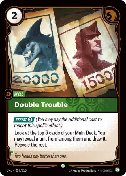 Image for Double Trouble (032/219) (Unleashed) (UNL) - Riftbound: League of Legends Trading Card Game
