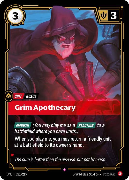 Image for Grim Apothecary (021/219) (Unleashed) (UNL) - Riftbound: League of Legends Trading Card Game