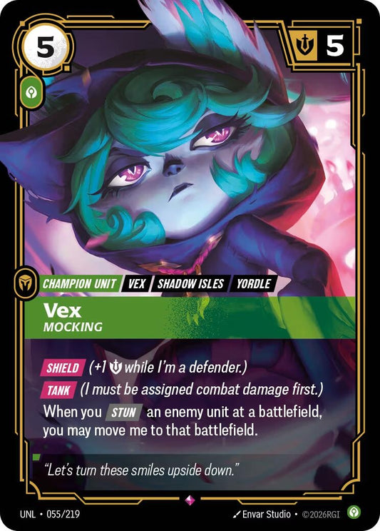 Image for Vex - Mocking (055/219) (Unleashed) (UNL) - Riftbound: League of Legends Trading Card Game