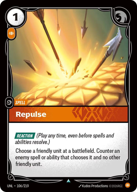 Image for Repulse (106/219) (Unleashed) (UNL) - Riftbound: League of Legends Trading Card Game