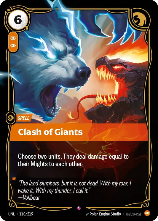 Image for Clash of Giants (110/219) (Unleashed) (UNL) - Riftbound: League of Legends Trading Card Game