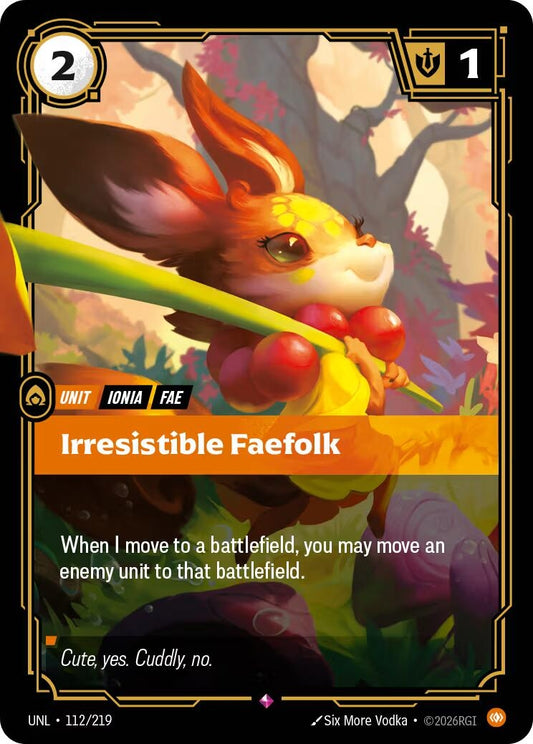 Image for Irresistible Faefolk (112/219) (Unleashed) (UNL) - Riftbound: League of Legends Trading Card Game
