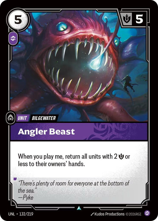 Image for Angler Beast (132/219) (Unleashed) (UNL) - Riftbound: League of Legends Trading Card Game