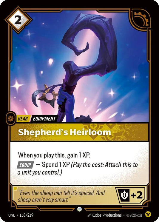 Image for Shepherd's Heirloom (158/219) (Unleashed) (UNL) - Riftbound: League of Legends Trading Card Game