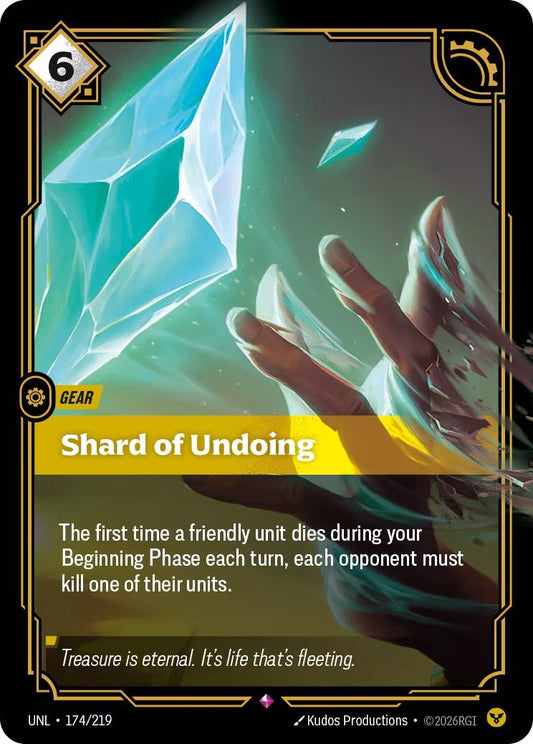 Image for Shard of Undoing (174/219) (Unleashed) (UNL) - Riftbound: League of Legends Trading Card Game