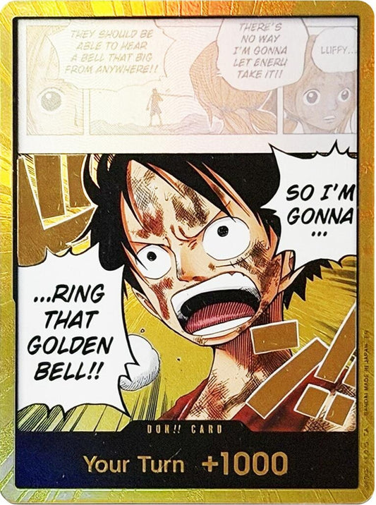Image for DON!! Card (Luffy) (Gold) (Adventure on Kami's Island) - One Piece Card Game