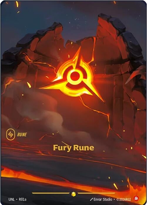 Image for Fury Rune (R01a) (R01a) (Unleashed) (UNL) - Riftbound: League of Legends Trading Card Game