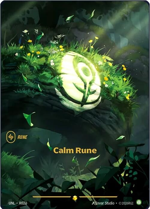 Image for Calm Rune (R02a) (R02a) (Unleashed) (UNL) - Riftbound: League of Legends Trading Card Game