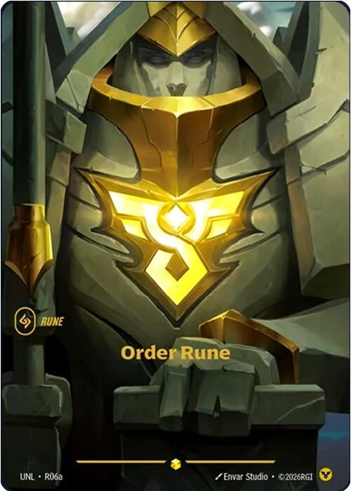 Image for Order Rune (R06a) (R06a) (Unleashed) (UNL) - Riftbound: League of Legends Trading Card Game
