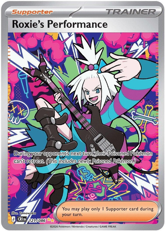 Image for Roxie's Performance (121/086) (ME04: Chaos Rising) - Pokemon